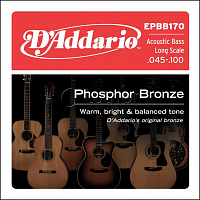 Комплект струн EPBB170 Phosphor Bronze для акустической бас-гитары, Long Scale